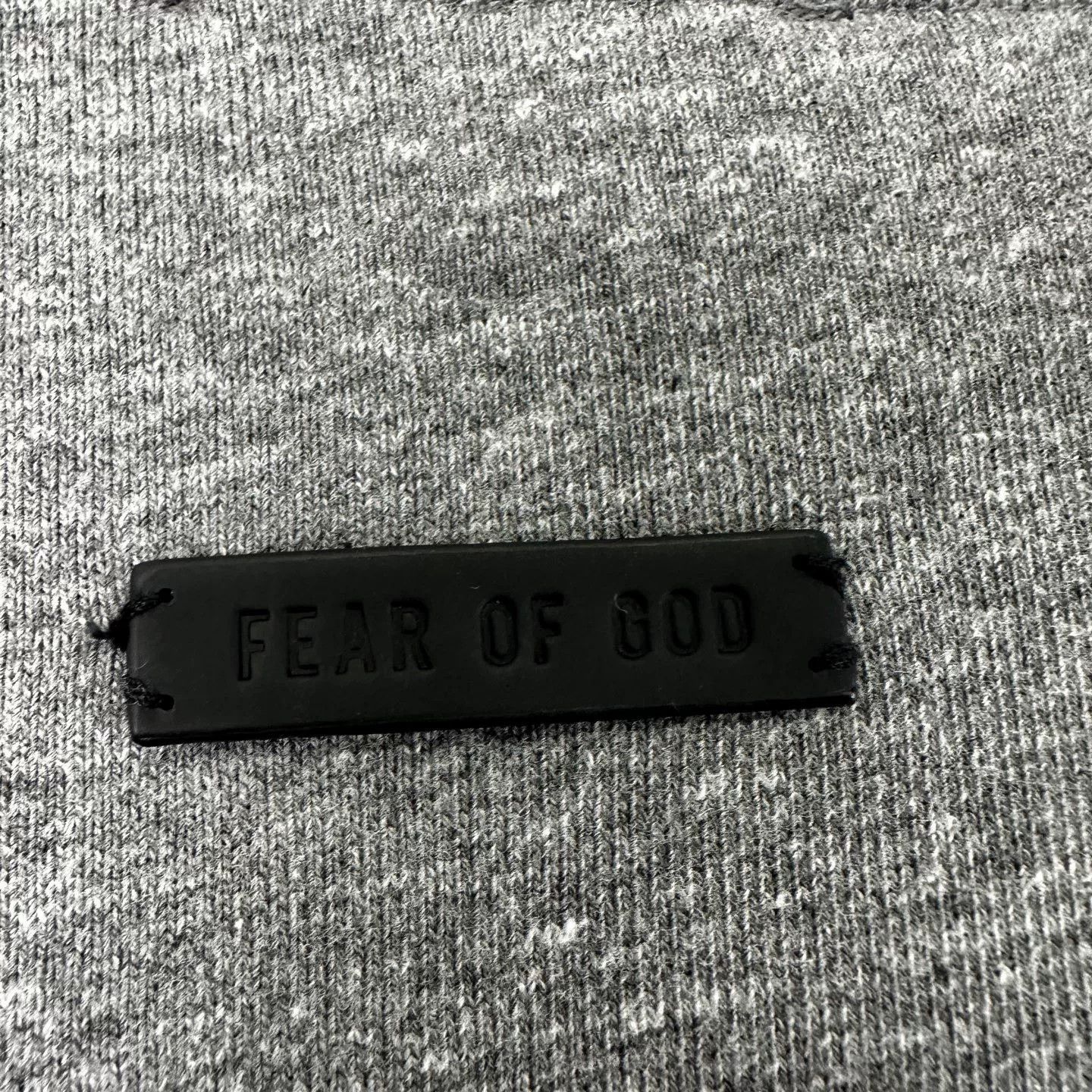 Fear of God Fear of God 7th Series Gray Flocked Letter Half-Zip Sweatshirt Size US S / EU 44-46 / 1 - 7 Thumbnail