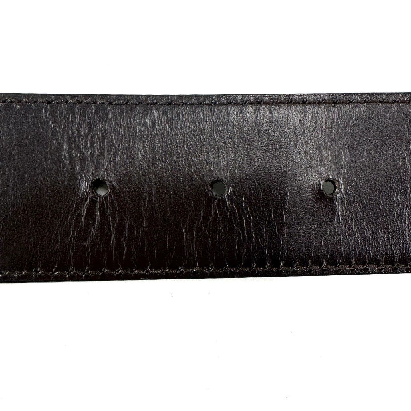 Gucci Gucci Classic Silver Buckle Canvas Belt Size ONE SIZE - 6 Thumbnail