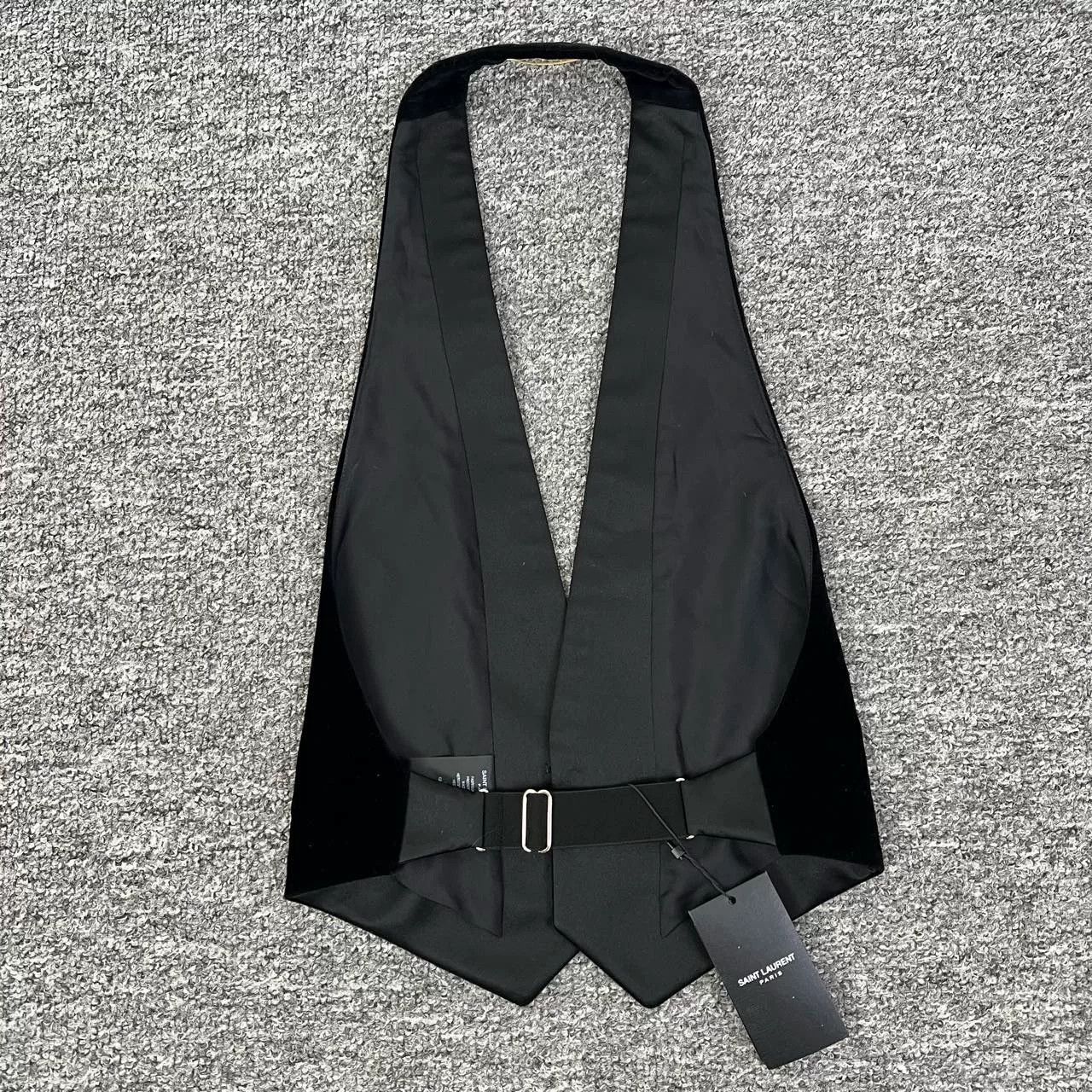 Saint Laurent Paris Saint Laurent Black Velvet Vest Size XXS / US 00 / IT 34 - 2 Thumbnail