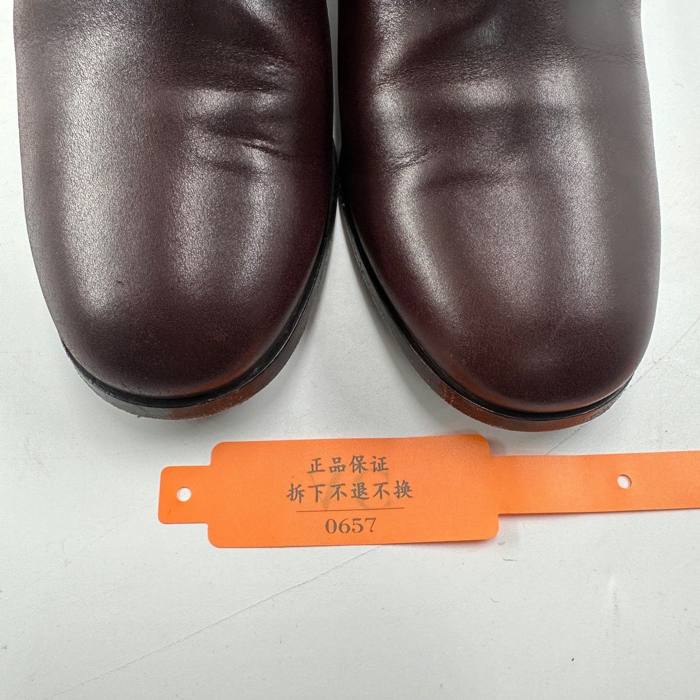 Chanel Chanel Red-Brown Block Heel Leather Boots Size US 8 / IT 38 - 9 Thumbnail