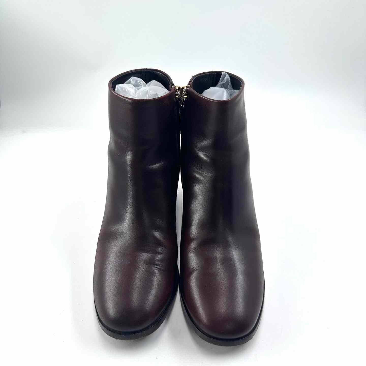 Chanel Chanel Red-Brown Block Heel Leather Boots Size US 8 / IT 38 - 2 Thumbnail
