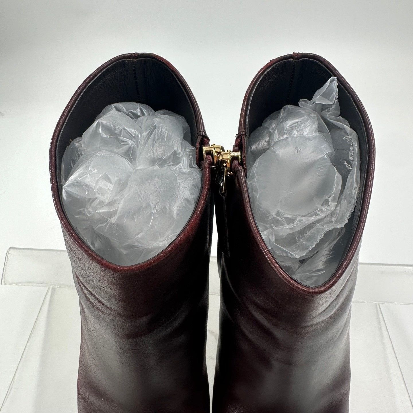 Chanel Chanel Red-Brown Block Heel Leather Boots Size US 8 / IT 38 - 5 Thumbnail