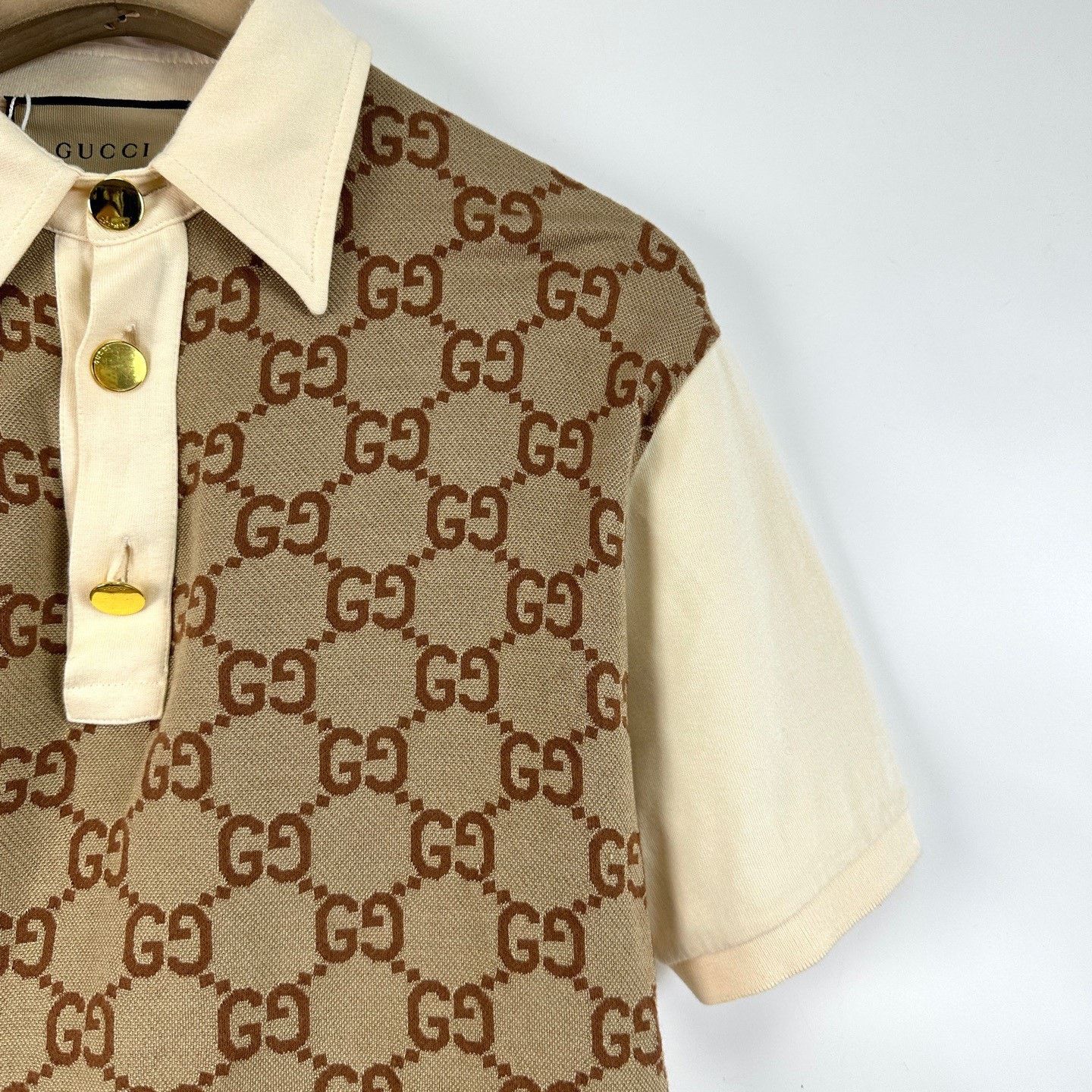 Gucci Gucci Aria GG Monogram Polo Short Sleeve Size US XS / EU 42 / 0 - 5 Thumbnail
