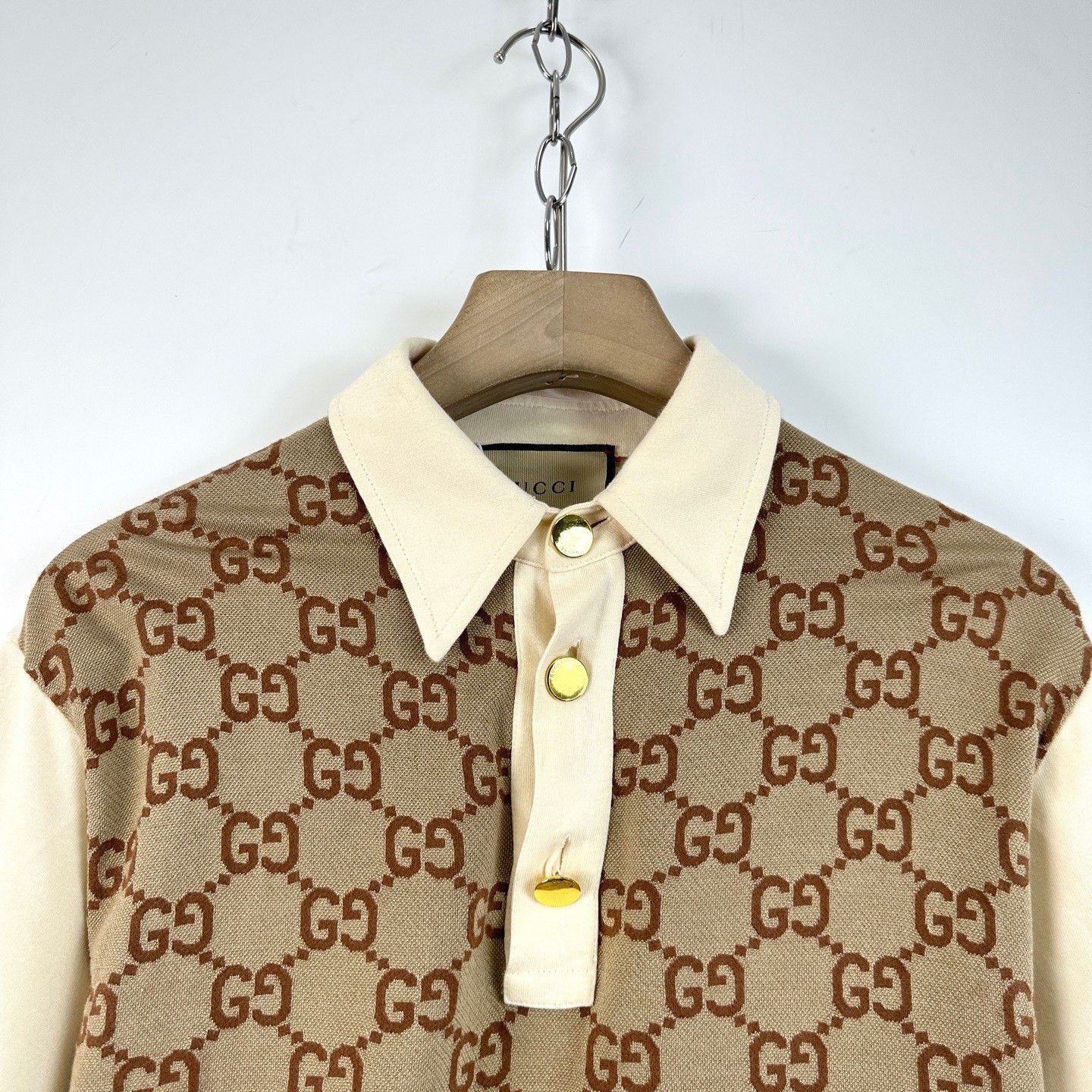 Gucci Gucci Aria GG Monogram Polo Short Sleeve Size US XS / EU 42 / 0 - 3 Thumbnail