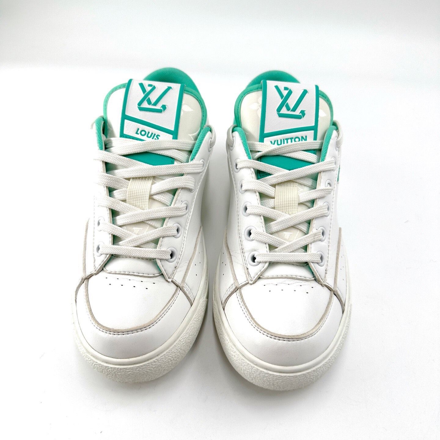 Louis Vuitton Louis Vuitton Charlie White Green Casual Shoes Size US 5 / IT 35 - 2 Thumbnail