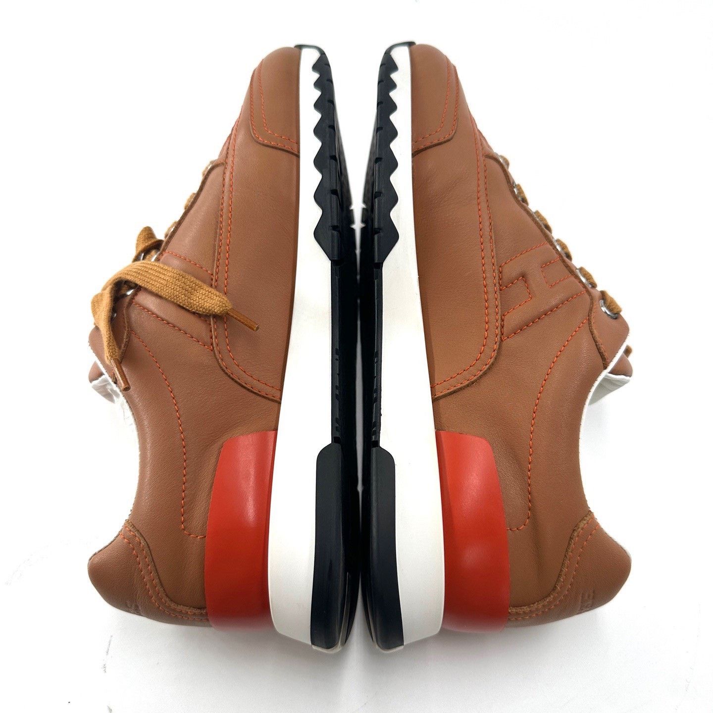 Hermes Hermes Calfskin Brown Sneakers Size US 5.5 / IT 35.5 - 8 Thumbnail