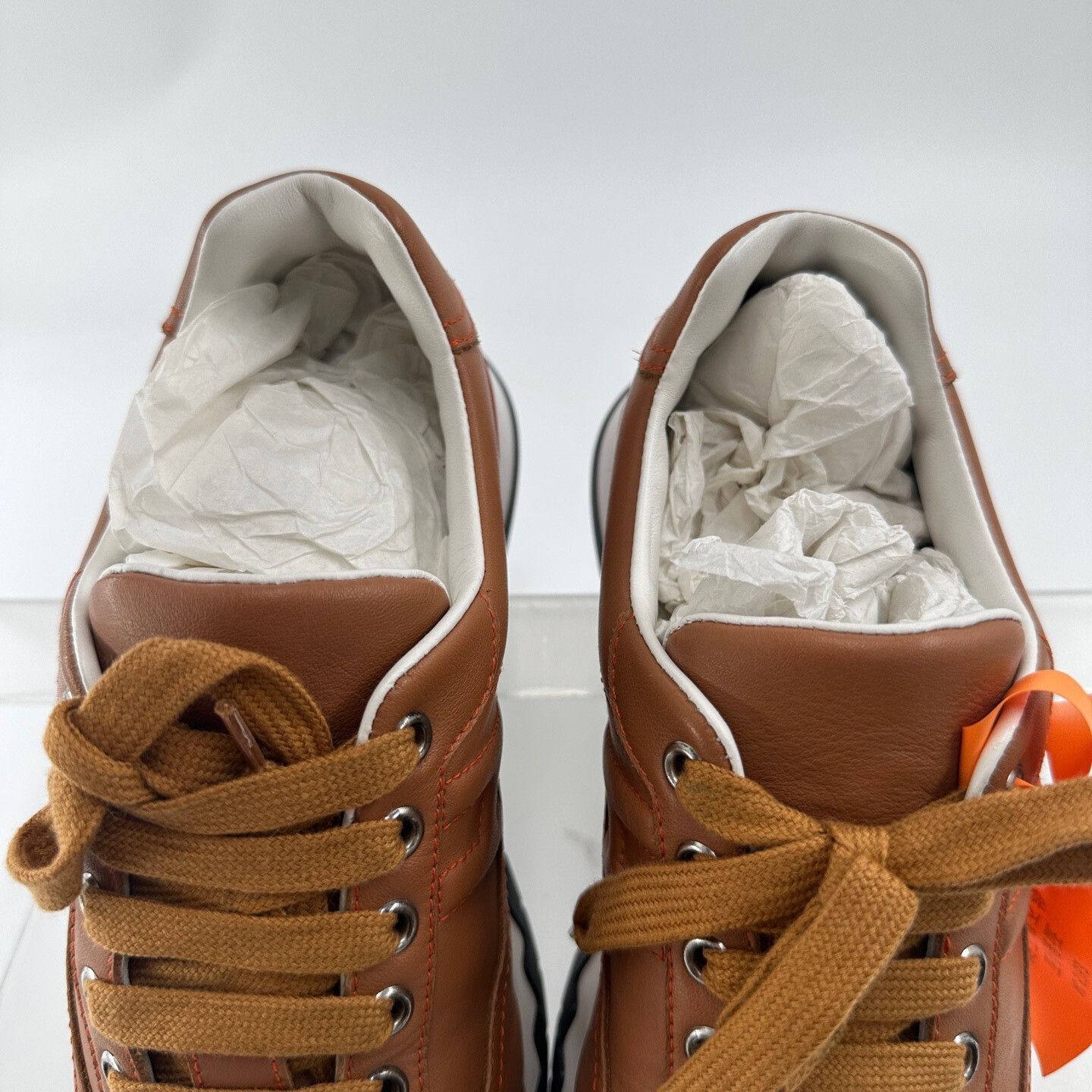 Hermes Hermes Calfskin Brown Sneakers Size US 5.5 / IT 35.5 - 6 Thumbnail