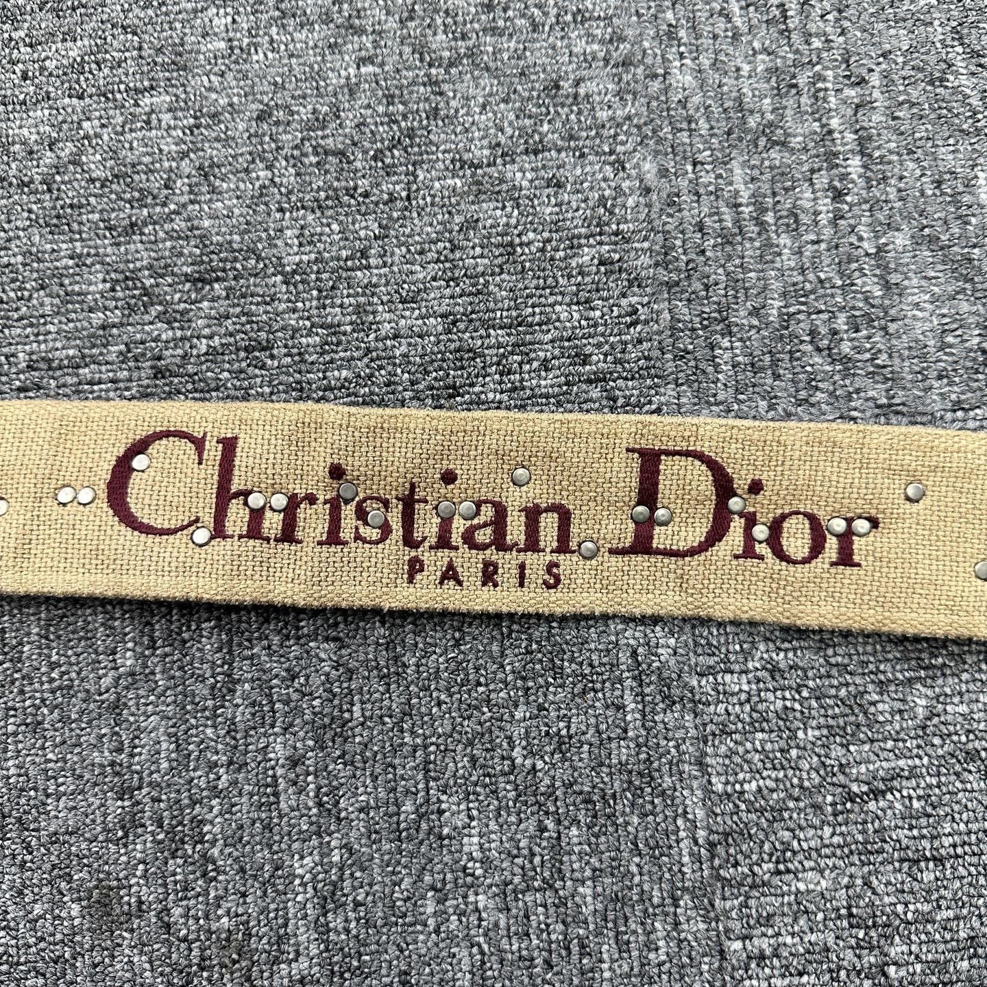 Dior Dior Khaki Heavy Rivet Wide Shoulder Strap Size ONE SIZE - 4 Thumbnail
