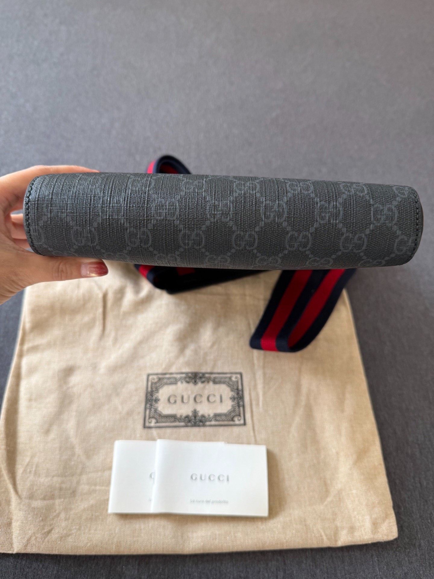 Gucci Gucci Classic Double G Print Crossbody Bag Size ONE SIZE - 3 Thumbnail