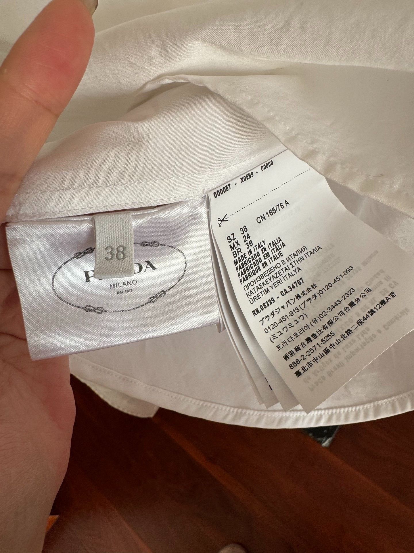 Prada Prada Women's White Shirt Size S / US 4 / IT 40 - 4 Thumbnail
