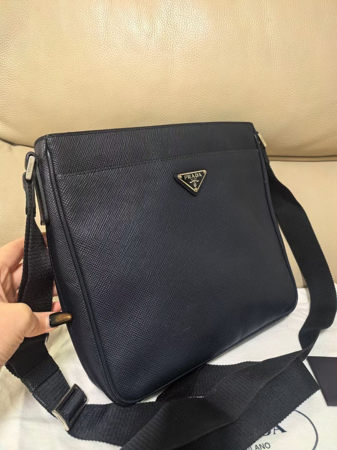 Prada Prada Men's Navy Crossbody Bag Size ONE SIZE - 2 Thumbnail