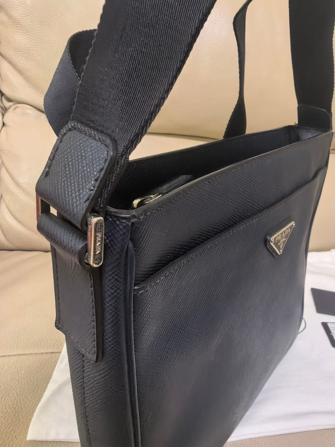Prada Prada Men's Navy Crossbody Bag Size ONE SIZE - 6 Thumbnail