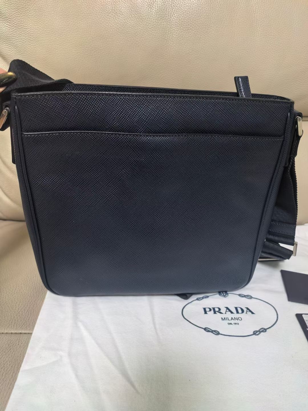 Prada Prada Men's Navy Crossbody Bag Size ONE SIZE - 8 Thumbnail
