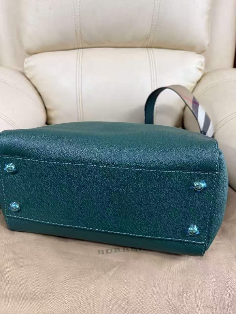 Burberry Burberry Medium Check Square Buckle Bag Size ONE SIZE - 5 Thumbnail