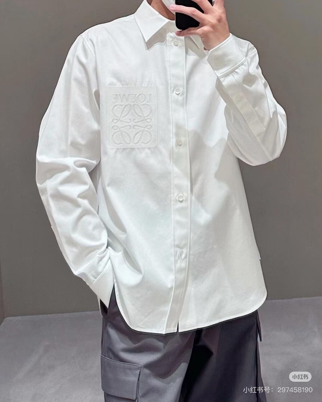 Loewe Loewe Men's White Shirt Size US M / EU 48-50 / 2 - 6 Thumbnail