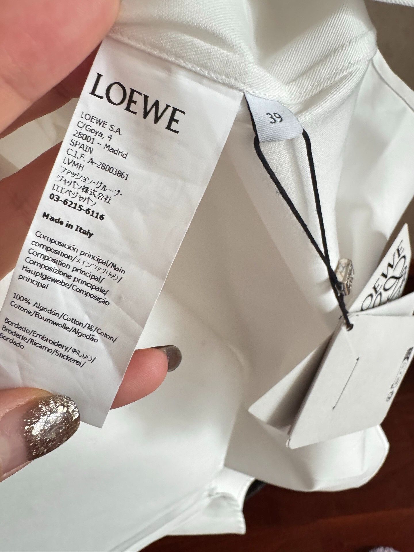 Loewe Loewe Men's White Shirt Size US M / EU 48-50 / 2 - 4 Thumbnail