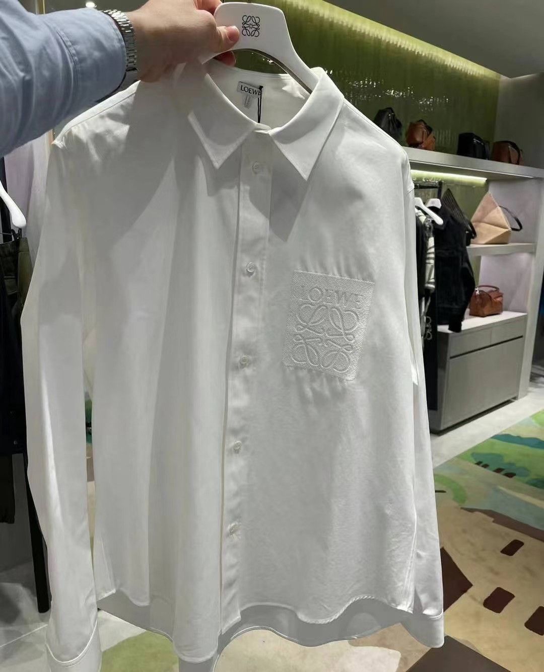 Loewe Loewe Men's White Shirt Size US M / EU 48-50 / 2 - 5 Thumbnail
