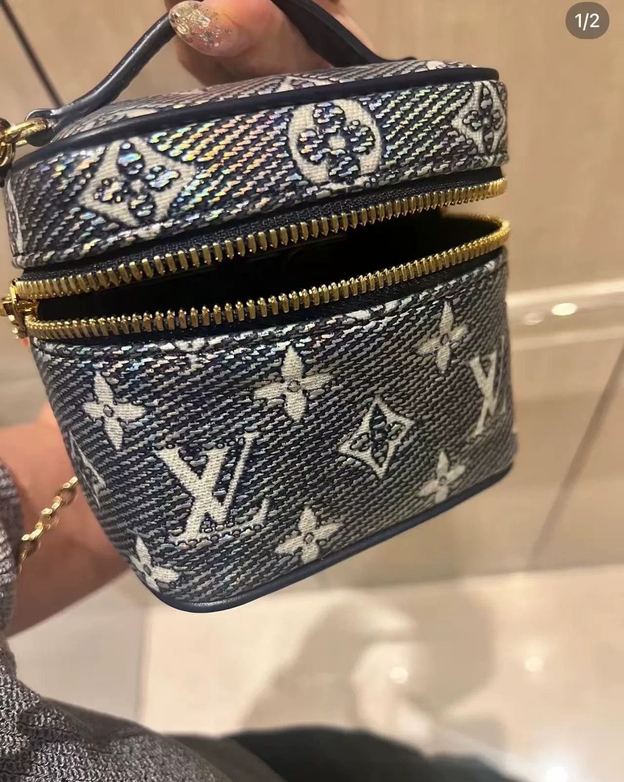 Louis Vuitton Louis Vuitton Denim Monogram Mini Bag Size ONE SIZE - 3 Thumbnail