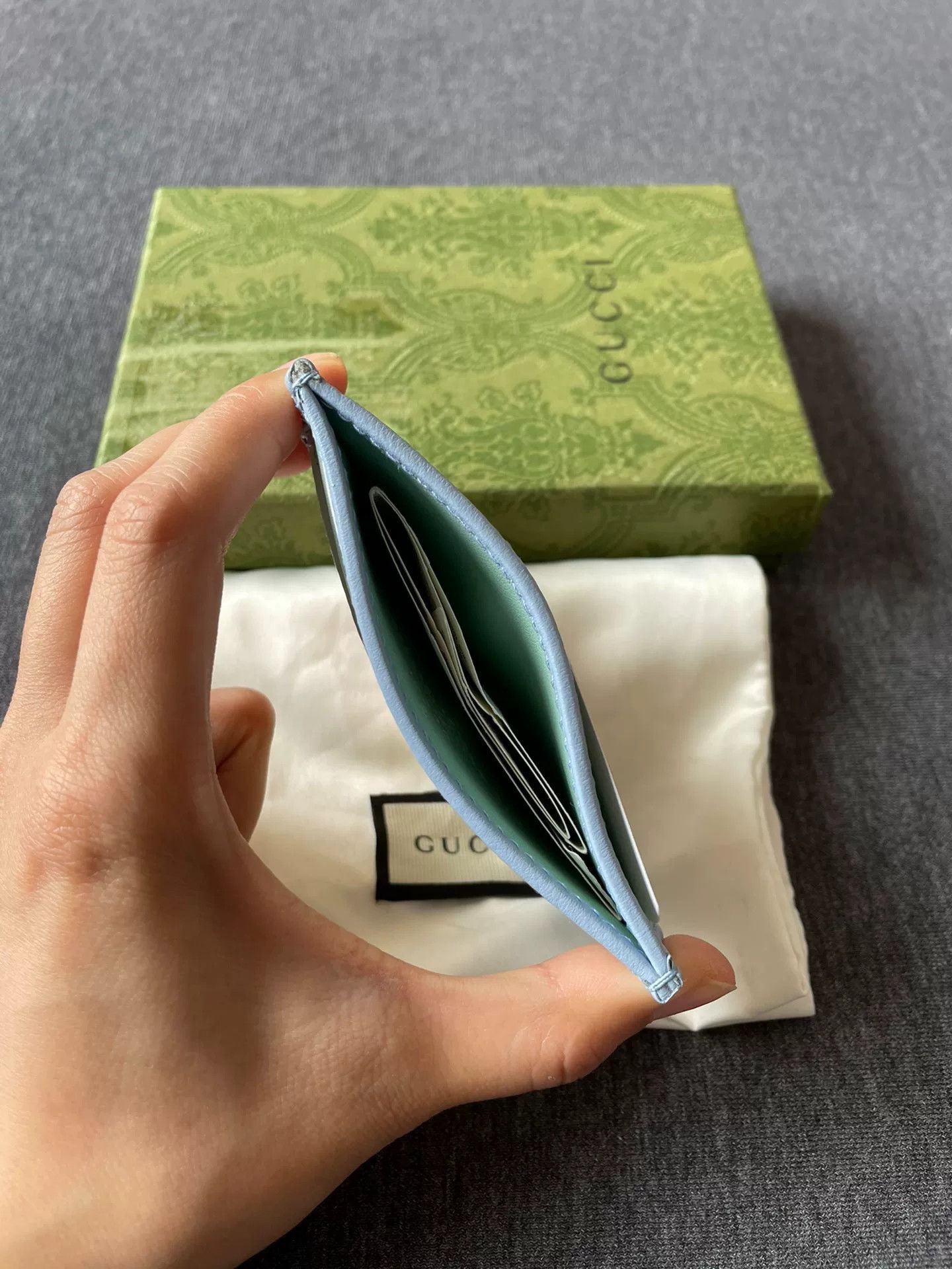Gucci Gucci Leather Rainbow Marmont Card Case Size ONE SIZE - 5 Thumbnail