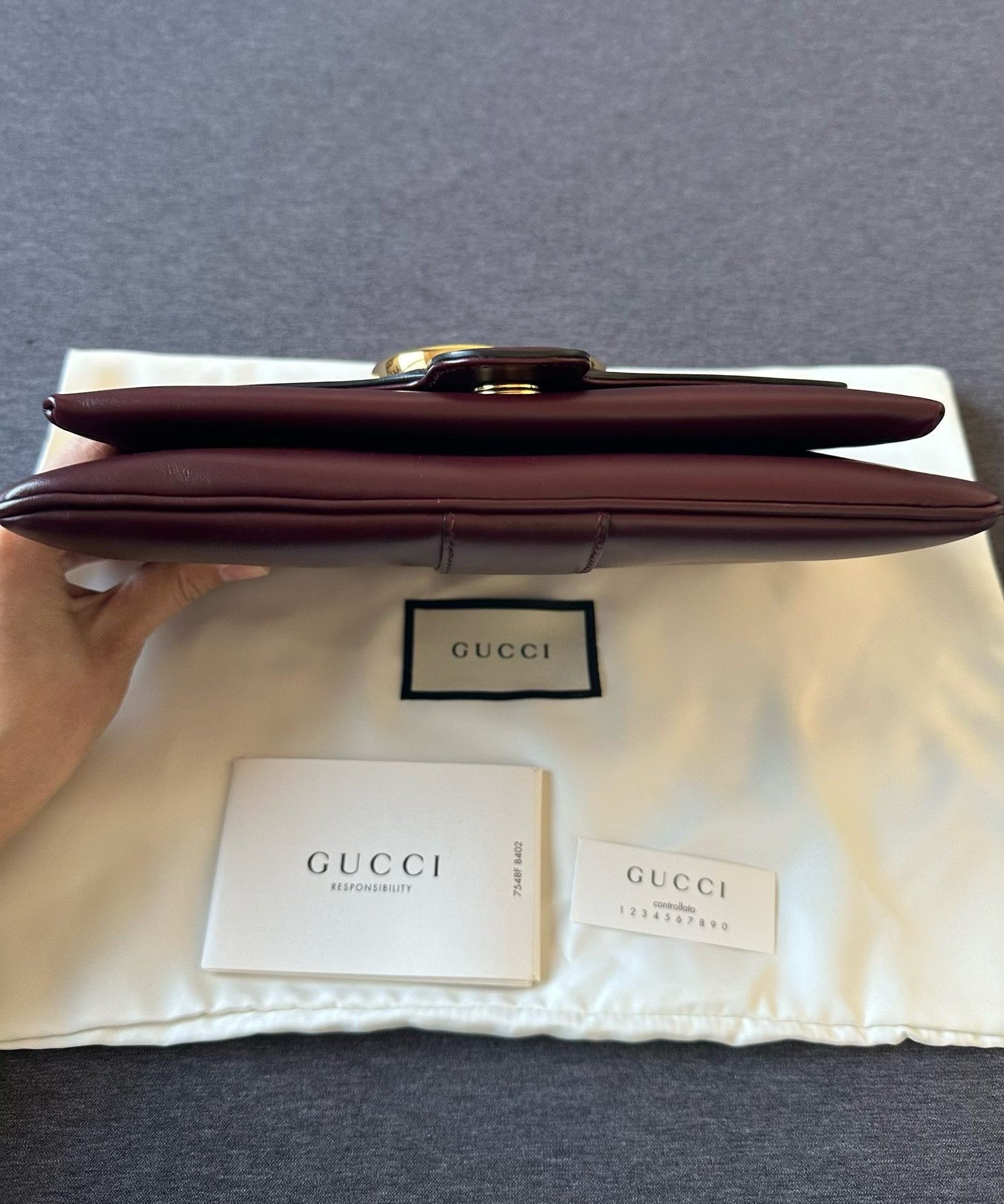 Gucci Gucci Burgundy Arli Handbag Size ONE SIZE - 4 Thumbnail