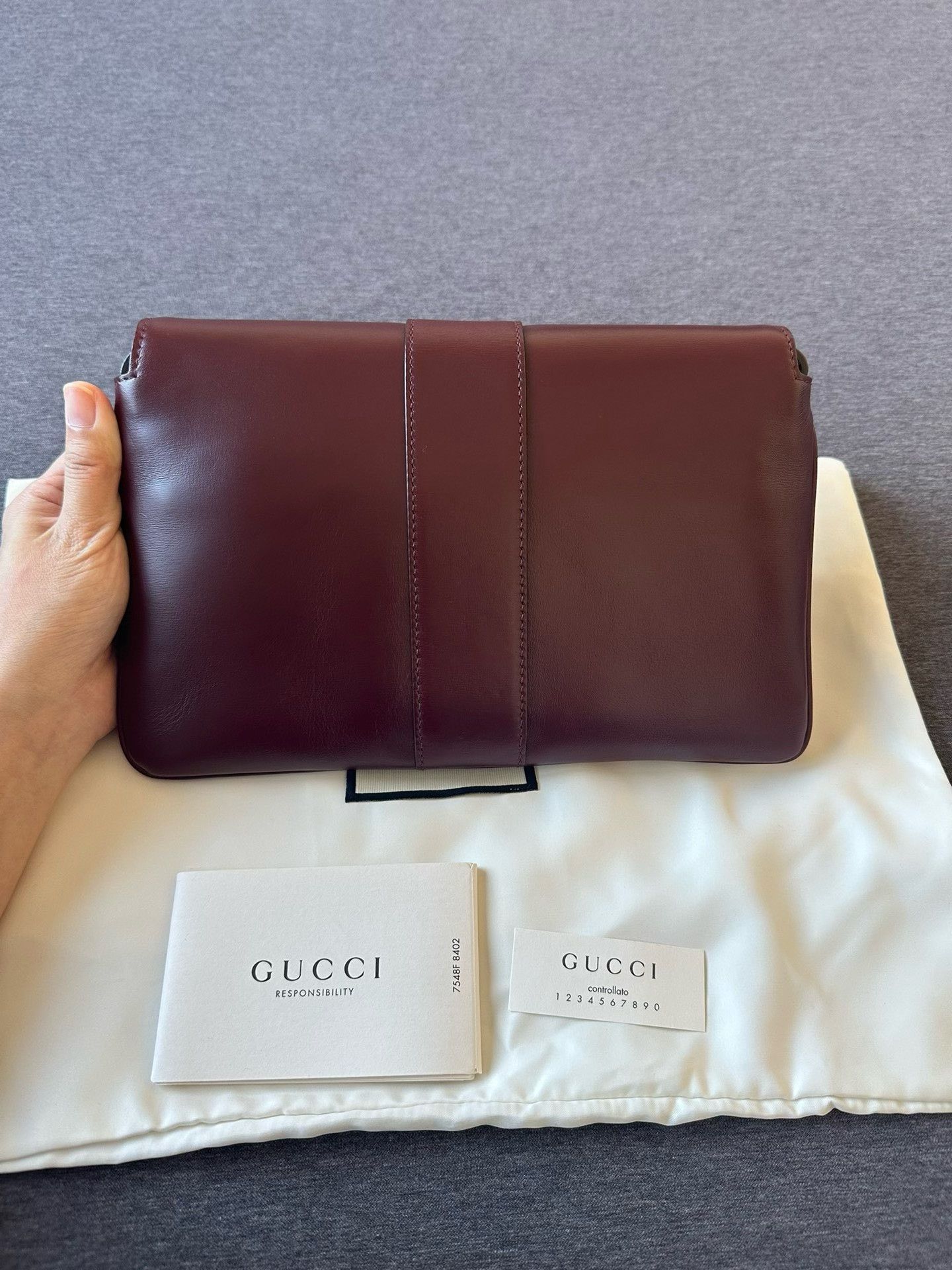 Gucci Gucci Burgundy Arli Handbag Size ONE SIZE - 2 Thumbnail