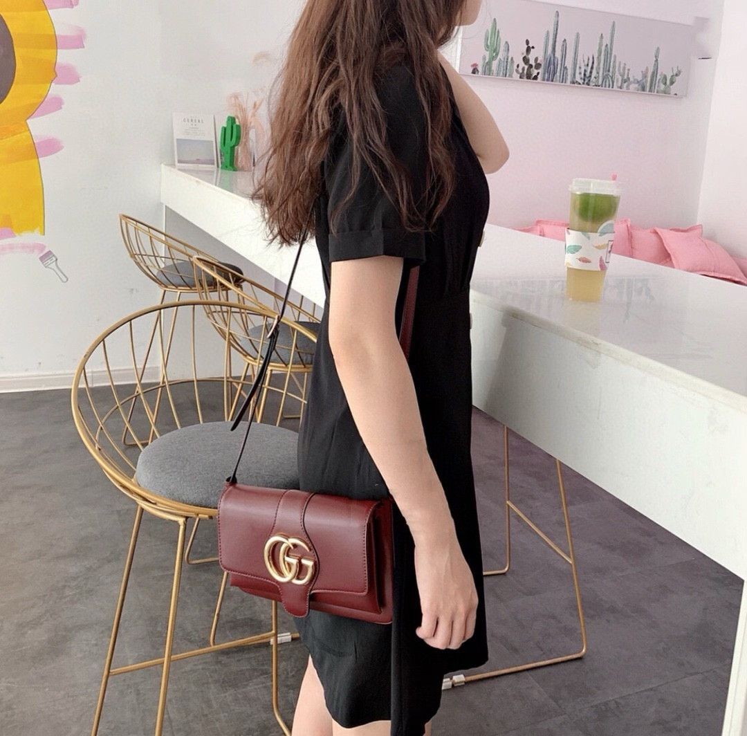 Gucci Gucci Burgundy Arli Handbag Size ONE SIZE - 8 Thumbnail