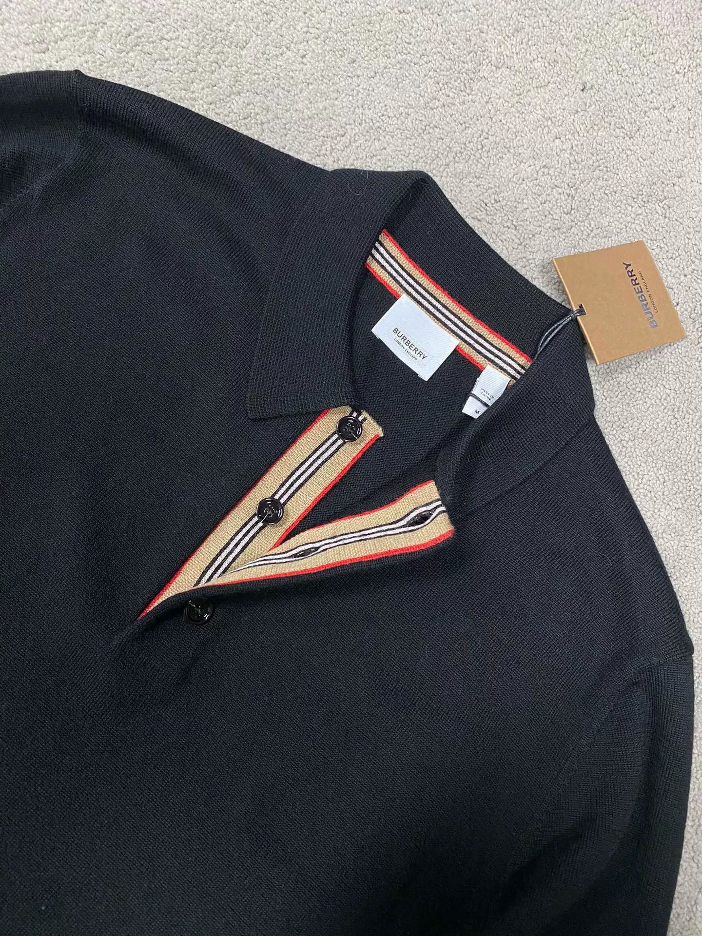 Burberry Burberry Wool Iconic Stripe Long-Sleeve Polo Size US M / EU 48-50 / 2 - 4 Thumbnail