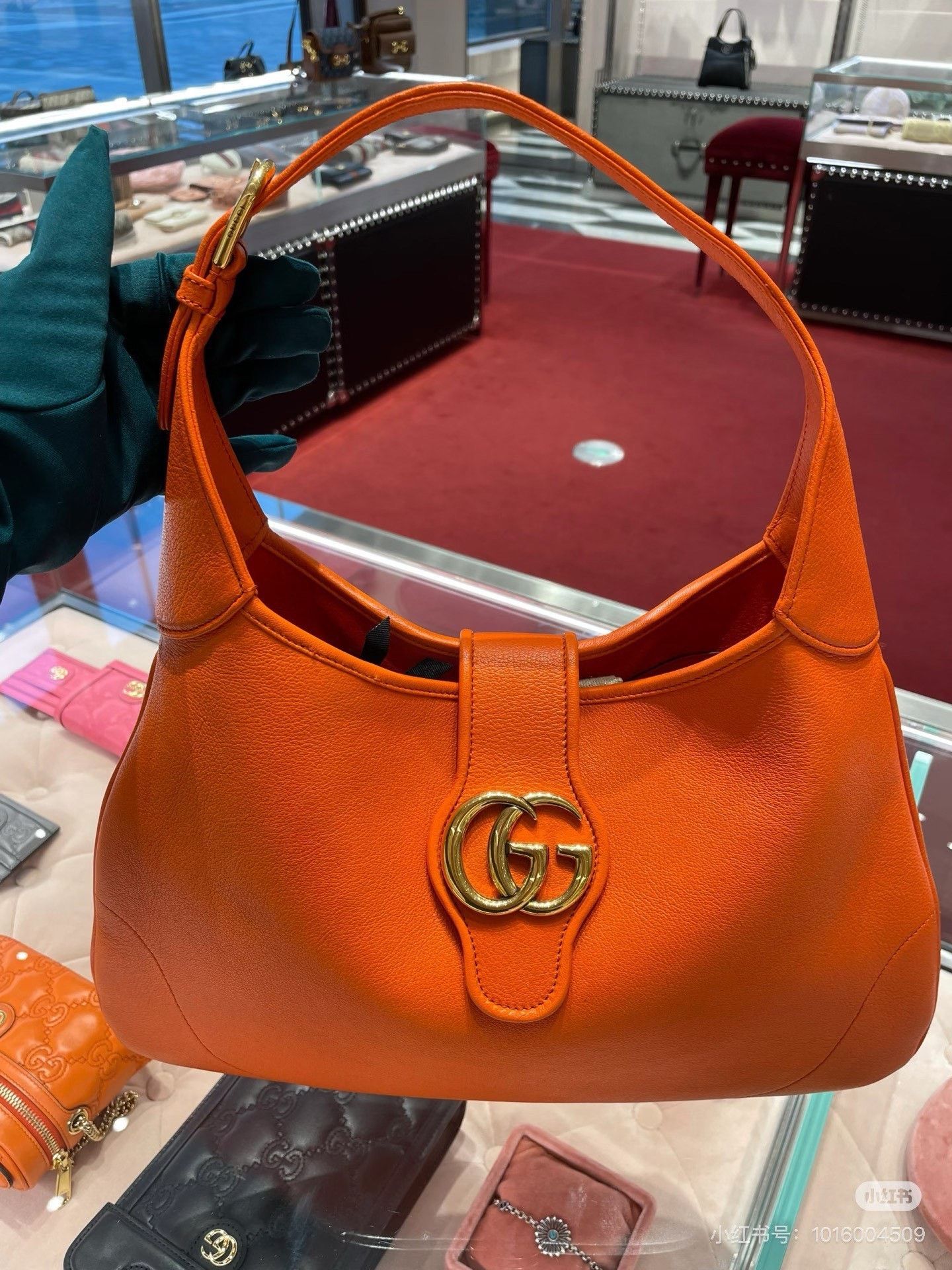 Gucci Gucci Aphrodite Double G Gold Hobo Size ONE SIZE - 5 Thumbnail