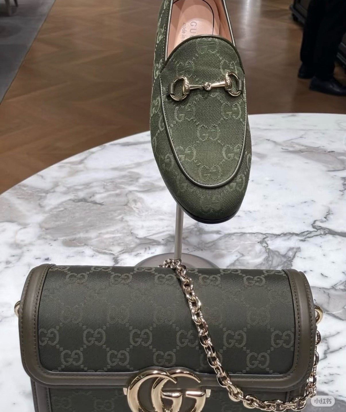 Gucci Gucci Horsebit Logo Green Loafers Women Size US 6 / IT 36 - 4 Thumbnail