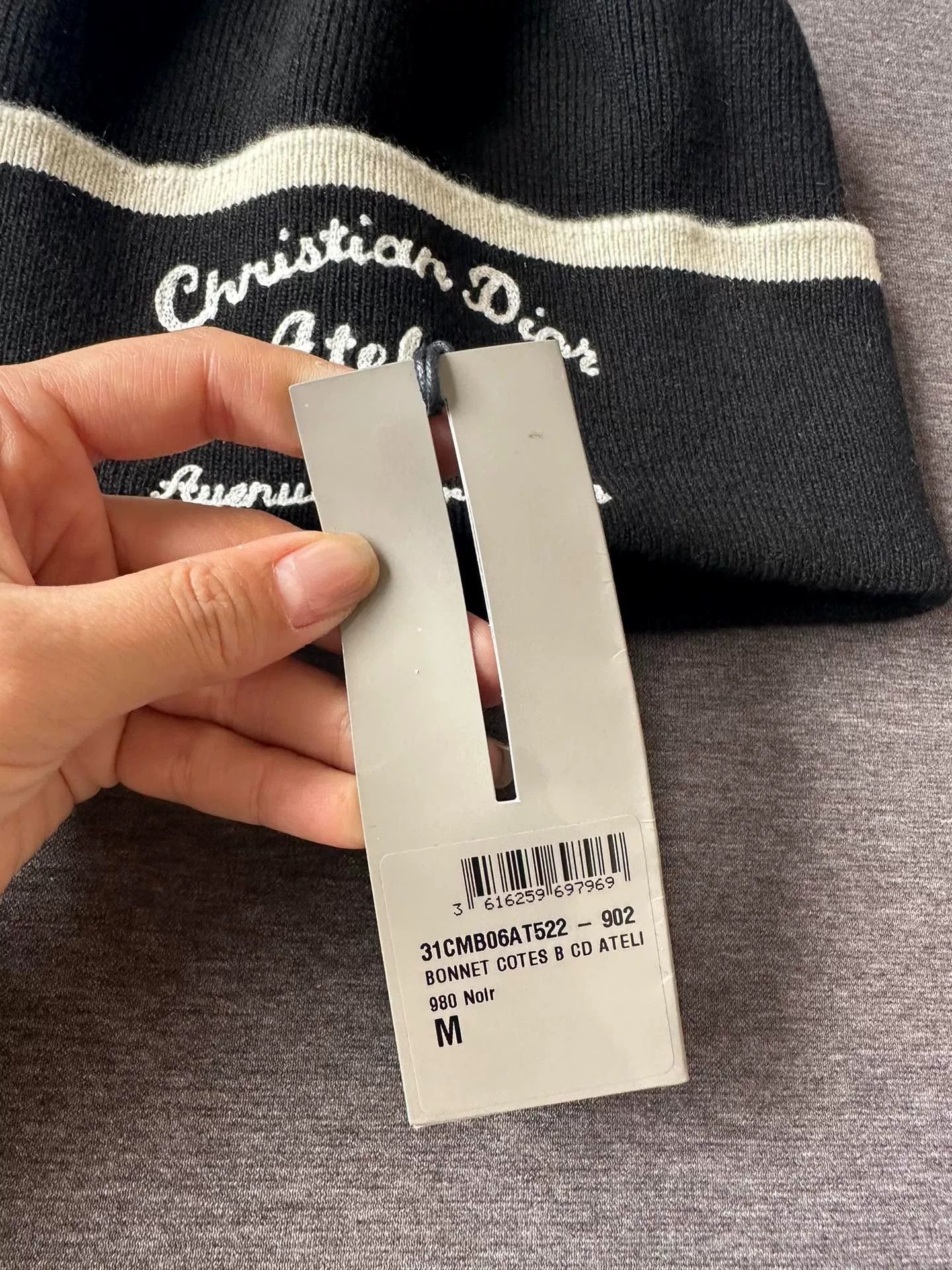 Dior Dior Black Classic Knit Hat Size ONE SIZE - 3 Thumbnail