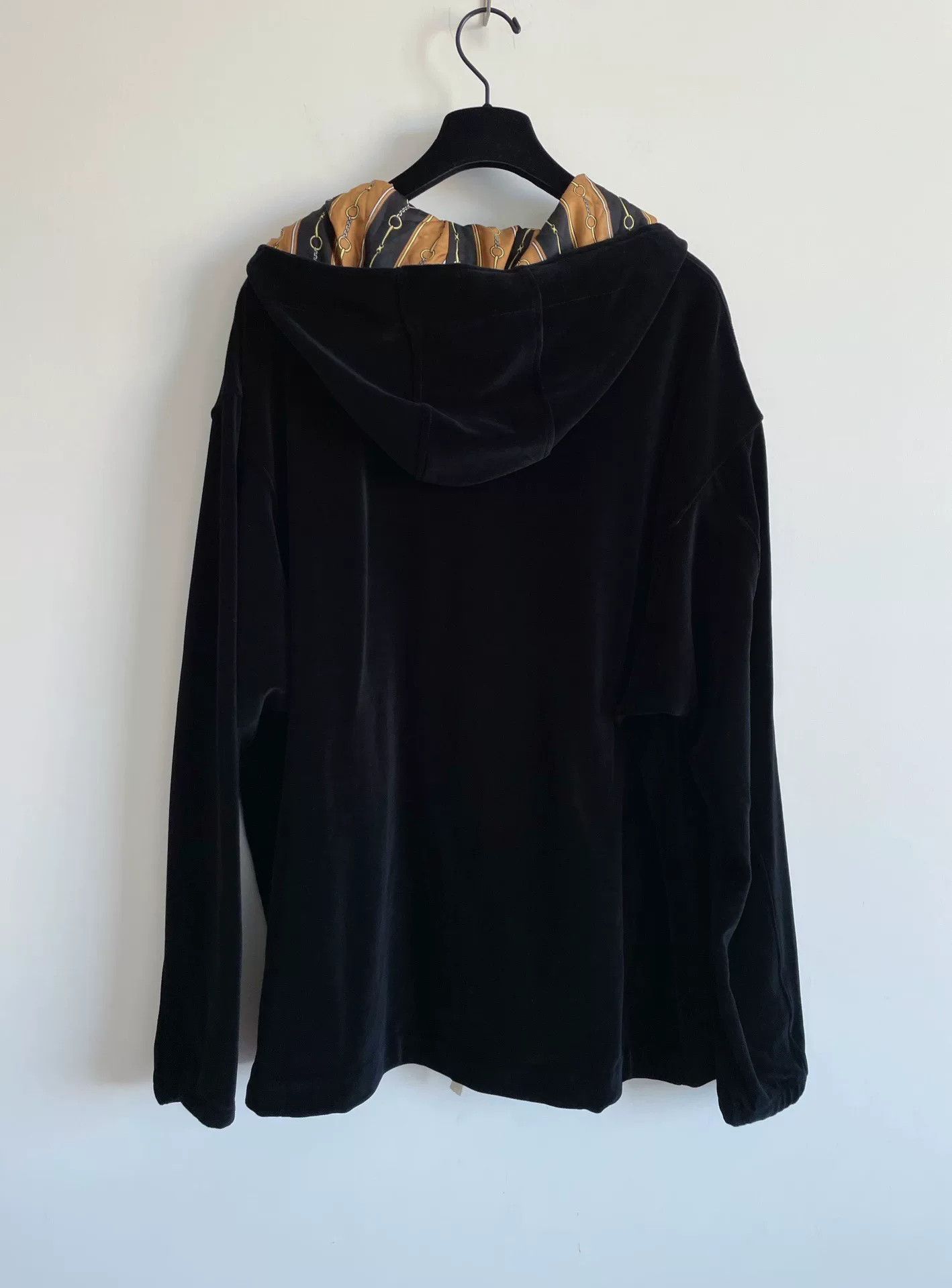 Gucci Gucci Black Velvet Hooded Sweatshirt Coat Size US M / EU 48-50 / 2 - 3 Thumbnail