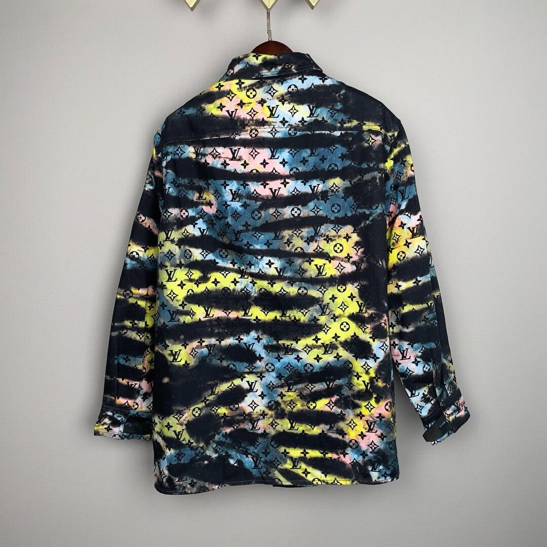 Louis Vuitton Louis Vuitton Limited Tiger Tie-Dye Denim Jacket Size US M / EU 48-50 / 2 - 2 Thumbnail