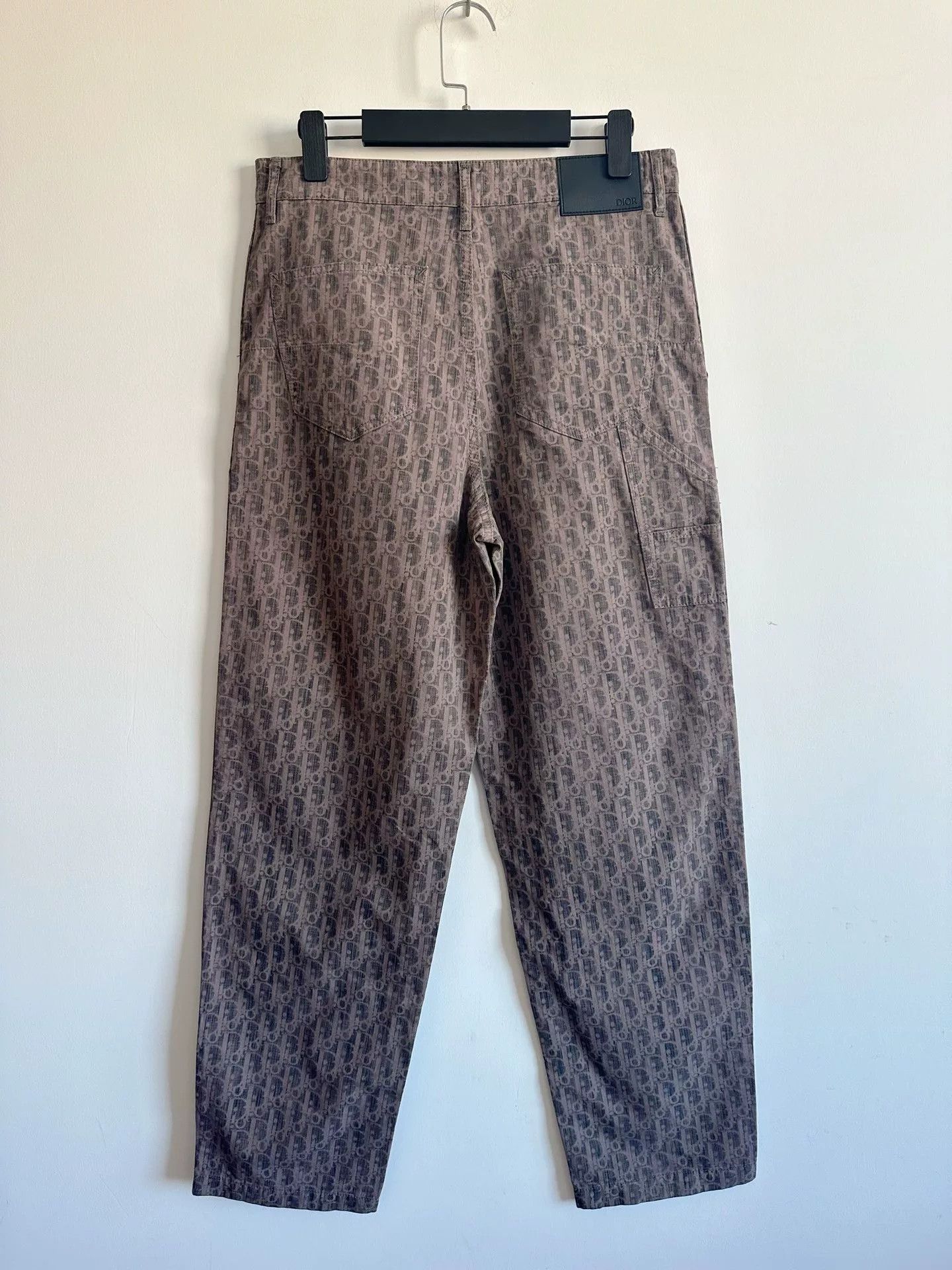 Dior Dior Monogram Logo Print Jeans Size US 29 - 2 Thumbnail
