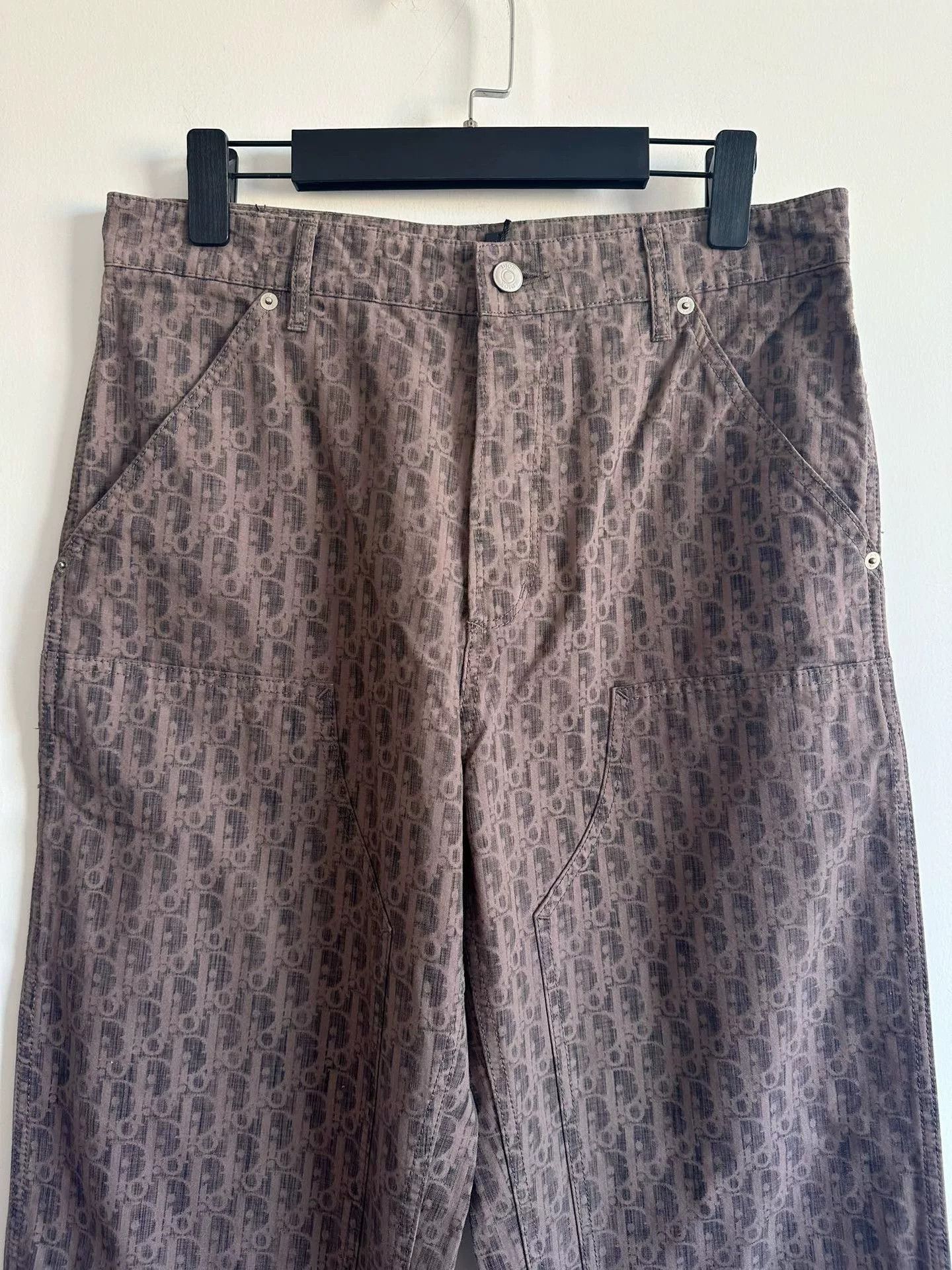 Dior Dior Monogram Logo Print Jeans Size US 29 - 3 Thumbnail