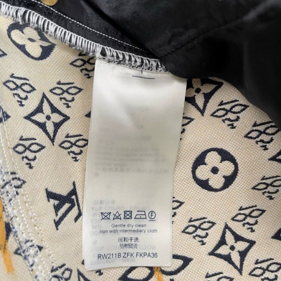 Louis Vuitton LV 1854 Monogram Logo Women's Denim Pants Size 34" / US 12 / IT 48 - 7 Thumbnail