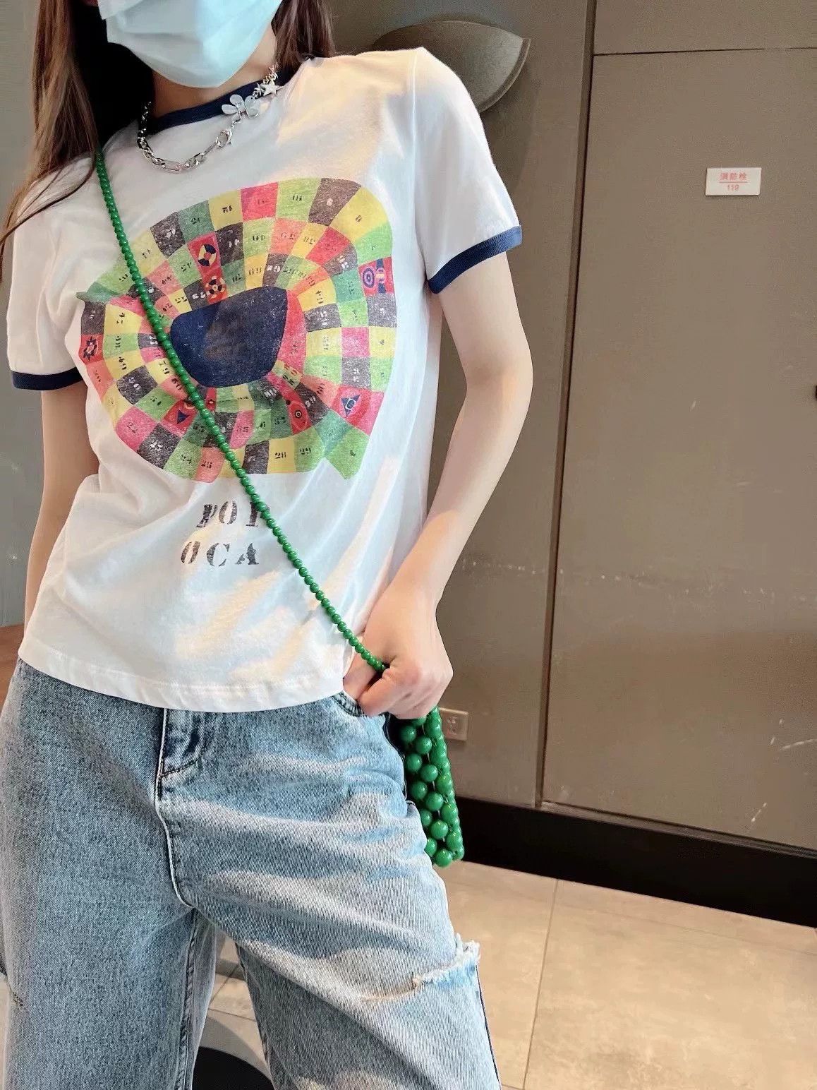 Dior Dior Roundel Print Colorblock T-shirt Size XS / US 0-2 / IT 36-38 - 7 Thumbnail