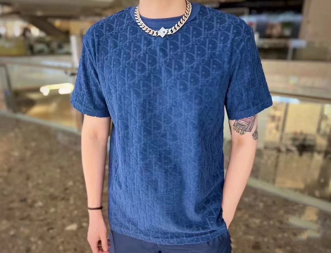 Dior Dior Oblique Jacquard Crewneck T-shirt Size US M / EU 48-50 / 2 - 6 Thumbnail