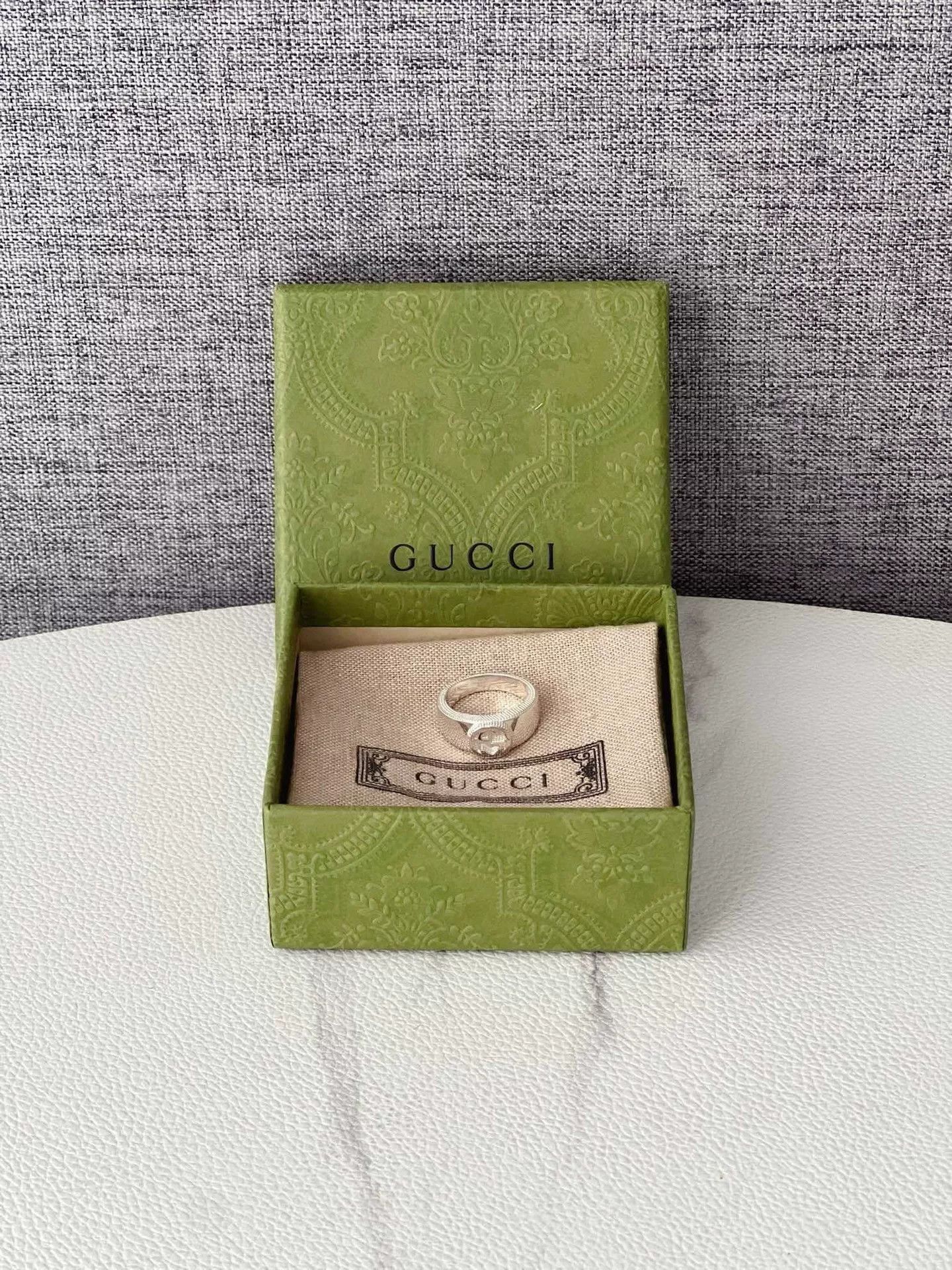 Gucci Gucci 3D GG Cutout Ring 925 Silver Size ONE SIZE - 2 Thumbnail