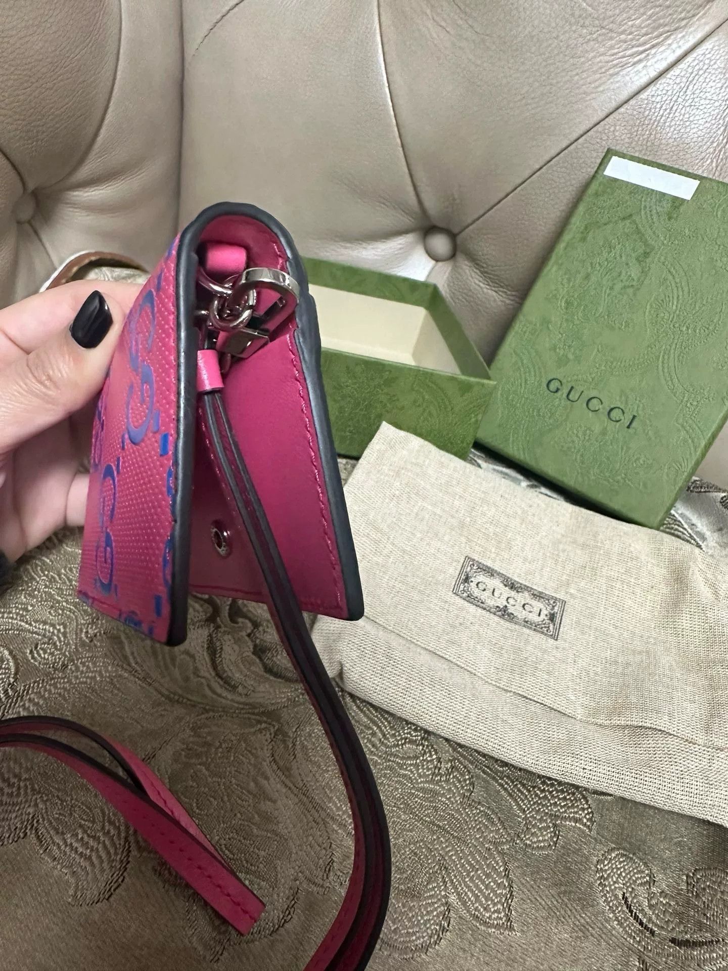Gucci Gucci Logo Card Case Crossbody Bag Size ONE SIZE - 8 Thumbnail
