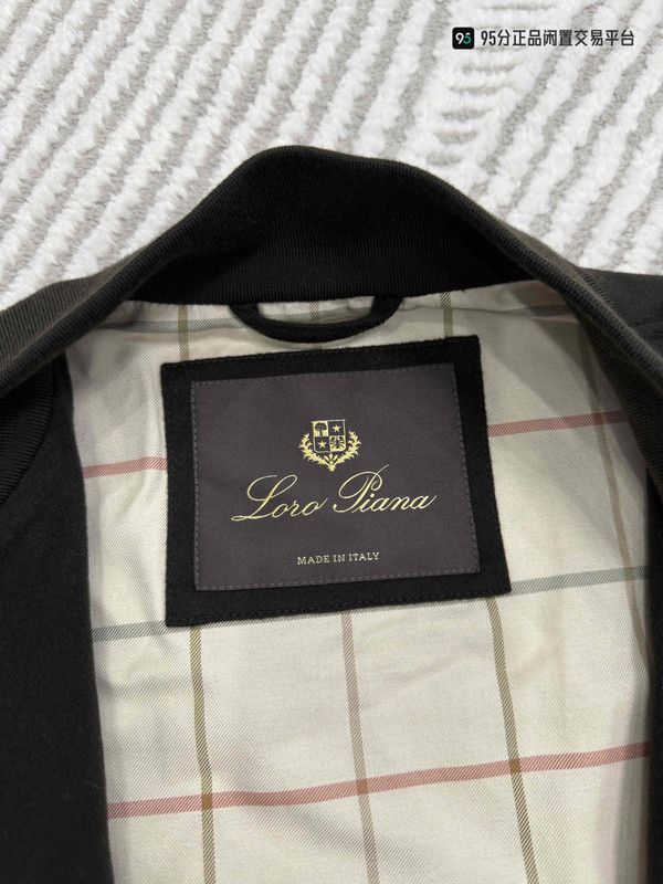 Loro Piana Loro Piana Men's Solid Zip Baseball Collar Jacket Size US S / EU 44-46 / 1 - 8 Thumbnail
