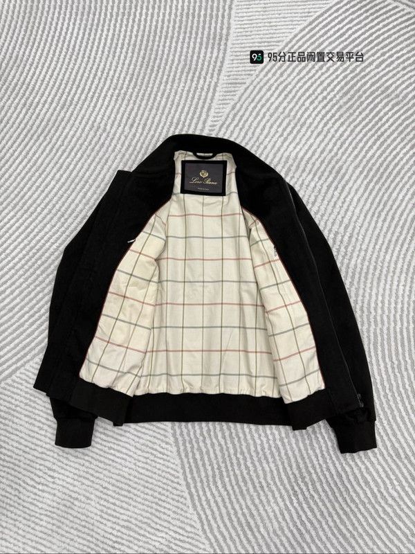 Loro Piana Loro Piana Men's Solid Zip Baseball Collar Jacket Size US S / EU 44-46 / 1 - 6 Thumbnail