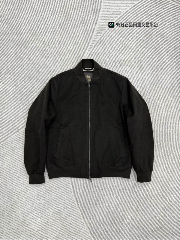 Loro Piana Loro Piana Men's Solid Zip Baseball Collar Jacket Size US S / EU 44-46 / 1 - 7 Thumbnail