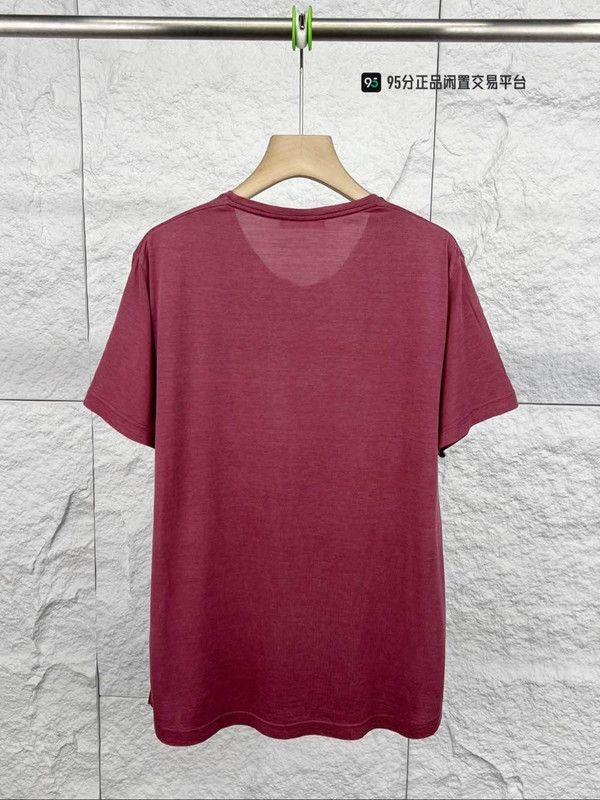 Loro Piana Loro Piana Solid Round Neck Casual Short-Sleeve T-Shirt Size US L / EU 52-54 / 3 - 5 Thumbnail