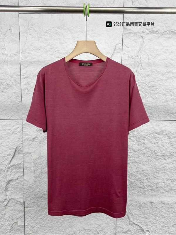 Loro Piana Loro Piana Solid Round Neck Casual Short-Sleeve T-Shirt Size US L / EU 52-54 / 3 - 4 Thumbnail