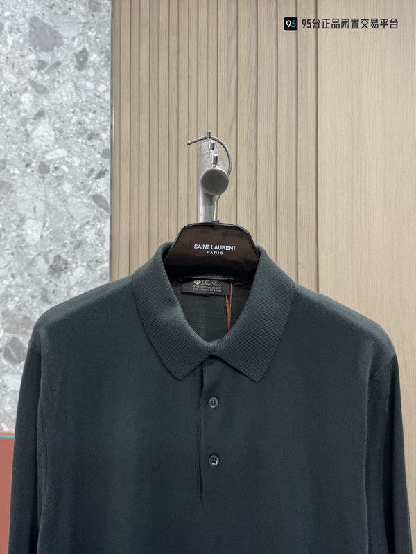 Loro Piana Loro Piana Men's Wool Long-Sleeve Knit Sweater Size US M / EU 48-50 / 2 - 2 Thumbnail