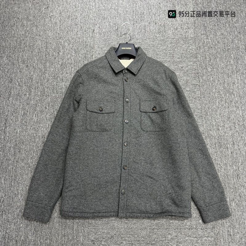 Loro Piana Loro Piana Gray Wool Lapel Single-Breasted Coat Size US M / EU 48-50 / 2 - 2 Thumbnail