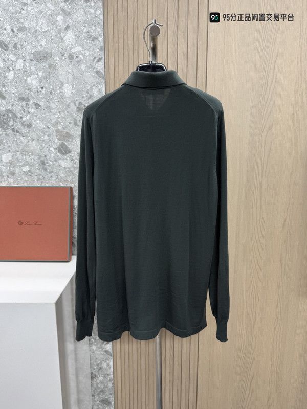 Loro Piana Loro Piana Men's 12 Micron Wool Knit Polo Shirt Size US M / EU 48-50 / 2 - 4 Thumbnail
