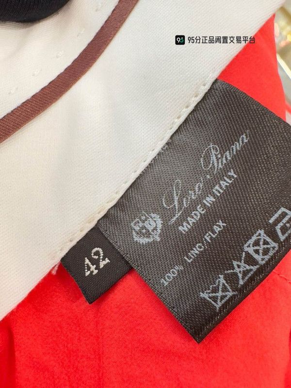 Loro Piana Loro Piana Unisex Orange Cotton-Linen Straight Pants Size US 42 / EU 58 - 3 Thumbnail