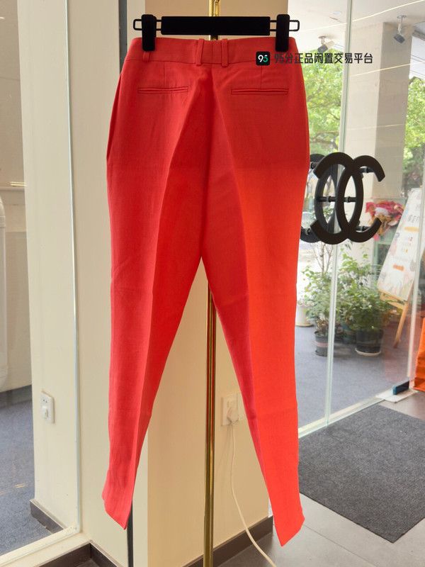 Loro Piana Loro Piana Unisex Orange Cotton-Linen Straight Pants Size US 42 / EU 58 - 5 Thumbnail