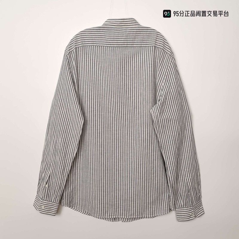 Brunello Cucinelli Brunello Cucinelli Linen Striped Unisex Shirt Size US M / EU 48-50 / 2 - 3 Thumbnail